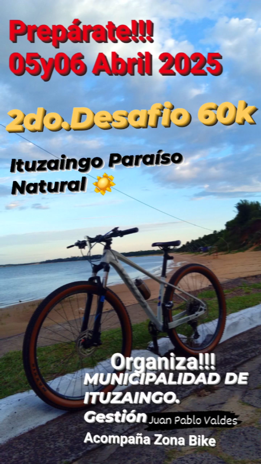 Flyer DESAFIO 60K ITUZAINGO CORRIENTES 2025