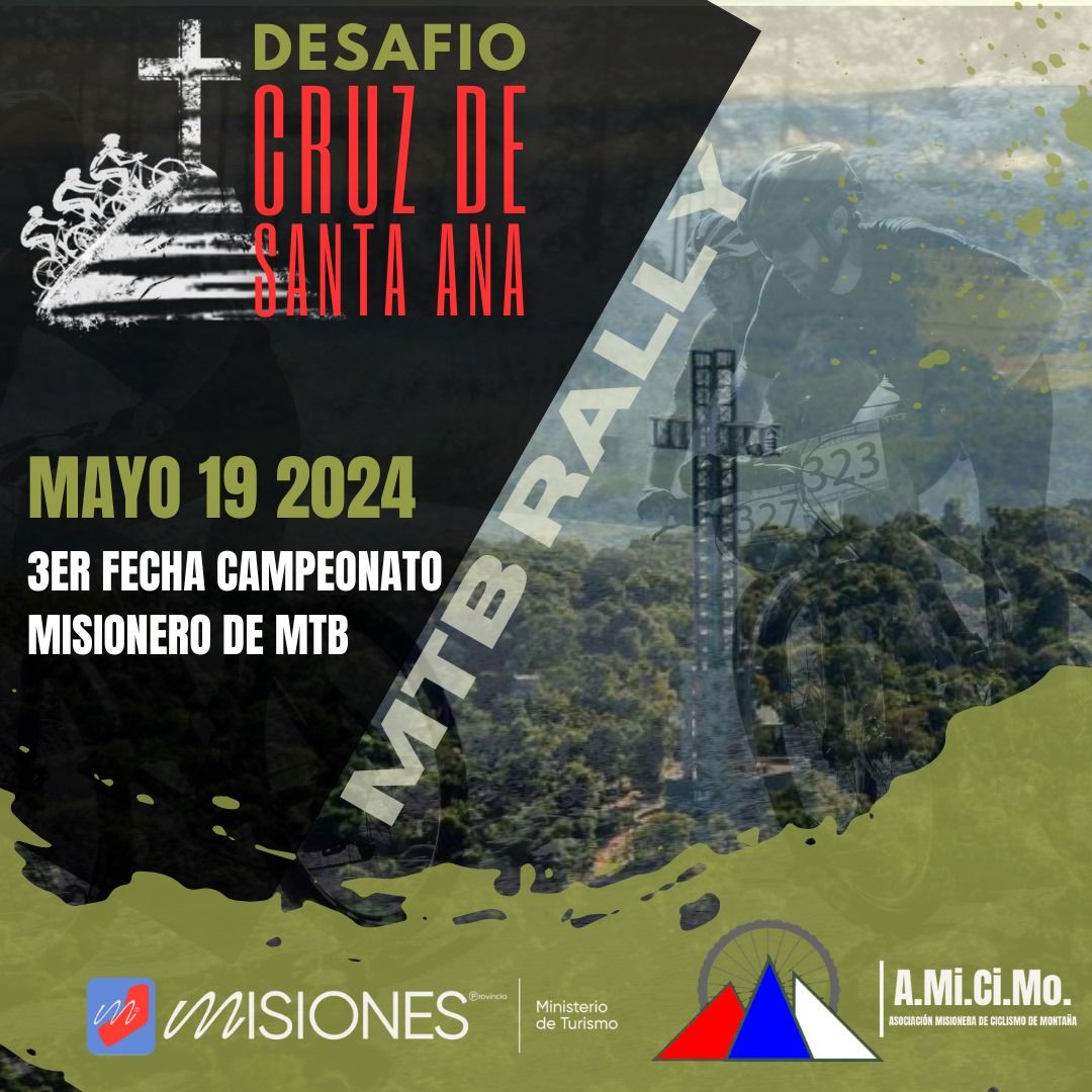 Flyer Desafío Cruz de Santa Ana 3ra fecha camp Misionero