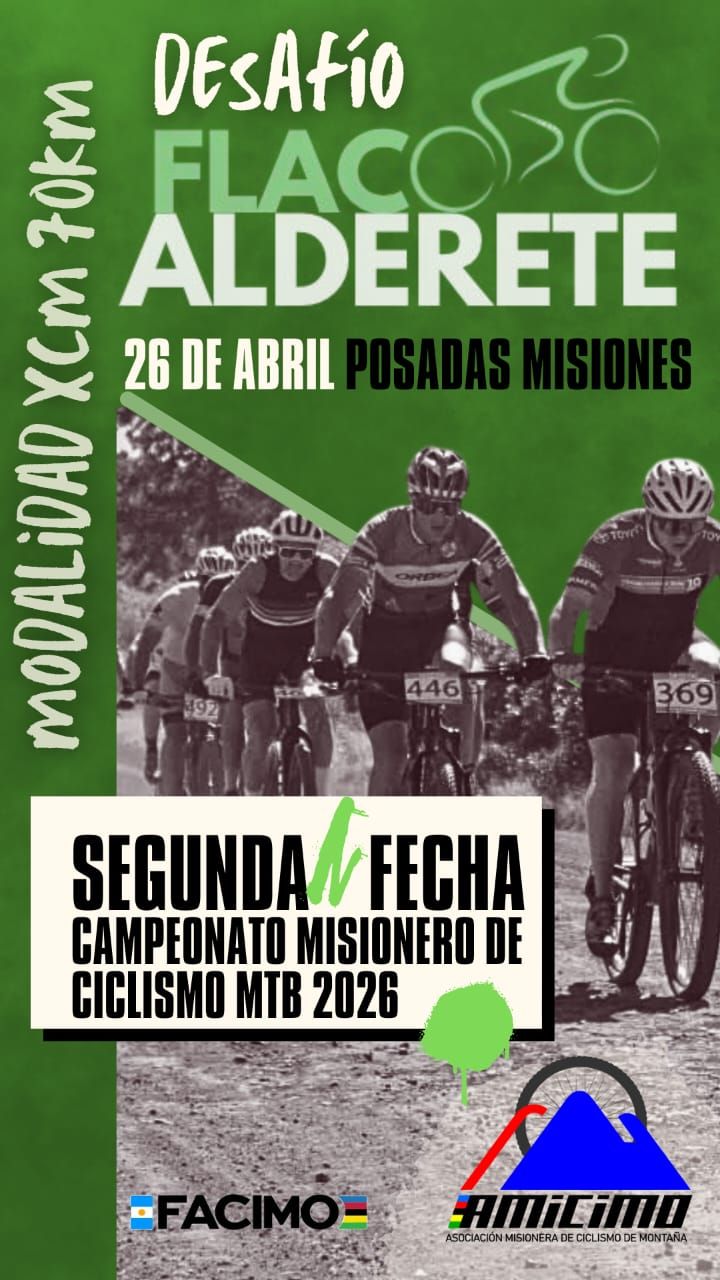 Flyer Desafío Flaco Alderete 2da del Campeonato Misionero